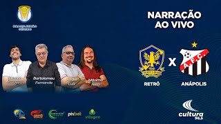 RETRÔ x ANÁPOLIS  Brasileirão Série D  FINAL  MIRASSOL x SPORT  Série B Ao Vivo [upl. by Euqram407]