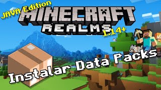 📦 Cómo instalar  Data Packs  en Minecraft Realms 114 JAVA Edition [upl. by Ahsyla]