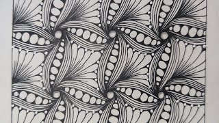 The New 100day Zentangle Challenge  64 [upl. by Deegan]