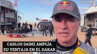 DAKAR  ETAPA 8 CARLOS SAINZ no se la juega y amplía su ventaja en el Dakar [upl. by Guod35]