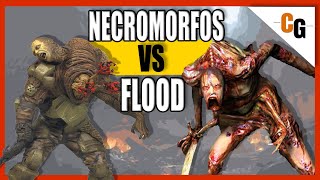 Los FLOOD vs Los NECROMORFOS  Los Enemigos de Halo y Dead Space [upl. by Oirretna]