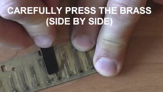 How to emboss the slot on diatonic harmonica another method [upl. by Katleen584]