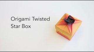 Origami Twisted Star Box [upl. by Levan]