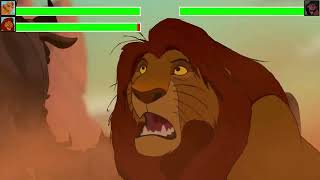 The Lion King 1994  Wildebeest Stampede with healthbars [upl. by Esiocnarf]