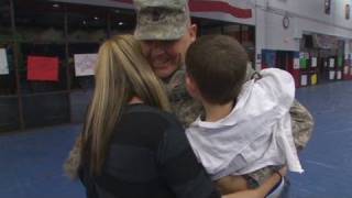 US troops see families at Fort Hood [upl. by Lindsley55]