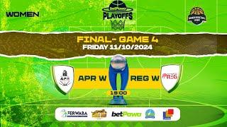 🏀 betPawaPlayoffs 2024 WOMEN  FINALS GAME 4 🏆 APR W BBC vs REG W BBC [upl. by Llehcar]