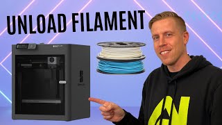 How to Unload Filament on Bambu Lab P1P amp P1S [upl. by Gall]