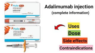 Hulio 40mg injection  adalimumab injection uses  dose  side effects [upl. by Elleron]