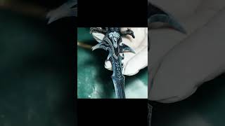 Making Frostmourne 110 scale handmade art miniature diy handmade polymerclay [upl. by Faunie46]