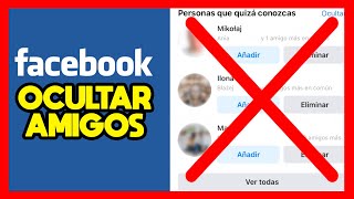 ✅COMO OCULTAR AMIGOS EN FACEBOOK CELULAR Y PC [upl. by Honey]