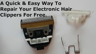 How To repair Your Electronic Hair Clippers Spring Attachment [upl. by Nosecyrb254]