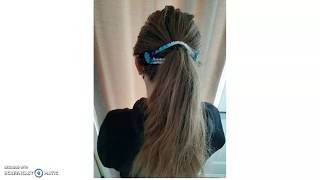 Crochet Ponytail ear saver Mask Mate extender [upl. by Nylorac]