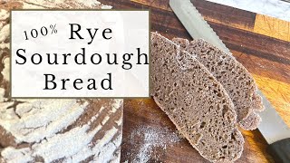 How To Make Sourdough Rye Bread From Scratch [upl. by Einnok]