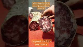 saucisson sec recette complète sur ma chaîne  httpsyoutubekKTjeTmQ0A [upl. by Teleya]