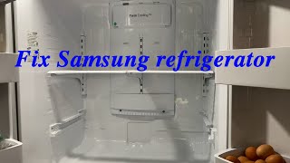 How I Fix Samsung Refrigerator RF26HFENDSRAA with Ice Buildup and Broken Ventilating System [upl. by Wakeen]