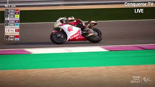 â— Somkiat Chantra Vs Celestino Vietti â— LIVE RACE Moto2 Losail QatarGP 2024 [upl. by Ilime]