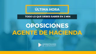 ▶️OPOSICIONES AGENTE DE HACIENDA 2024🕵️ TODO lo que NECESITAS SABER EN 2 MIN⏱️ [upl. by Mikey]