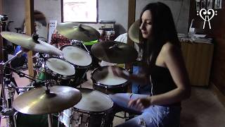 IRON MAIDEN  HALLOWED BE THY NAME  DRUM COVER by CHIARA COTUGNO [upl. by Sexton21]