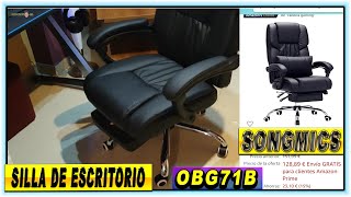 Songmics Conjunto de silla ergonómica de oficina OBG71B✔ [upl. by Marlo]