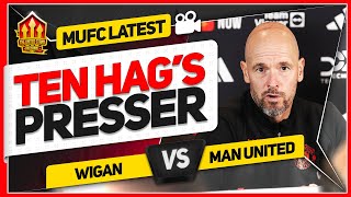 TEN HAG FA Cup Press Conference Reaction WIGAN vs MANCHESTER UNITED [upl. by Sydel797]