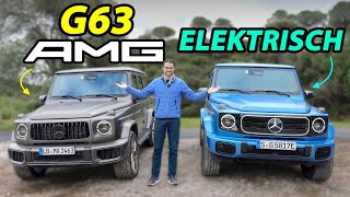 Elektro oder V8  was ist die beste neue Mercedes GKlasse G580 EQ vs G63 AMG vs G500 [upl. by Auburta438]