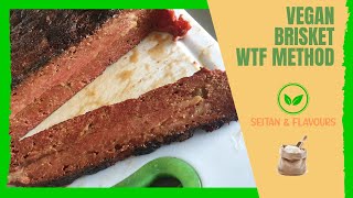 🔥 AMAZING VEGAN BRISKET  using WTF method  HOW TO MAKE IT [upl. by Tamara478]