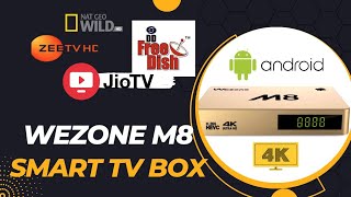 Wezone M8 Smart TV Box Android 70 1GB RAM 8GB ROM with Special Remote  Free Dish Box [upl. by Elaweda379]