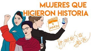 MUJERES que HICIERON HISTORIA DiaDeLaMujer  Draw My Life [upl. by Zennas]