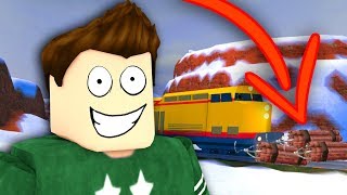 EXPLODING THE TRAIN IN ROBLOX JAILBREAK [upl. by Ajile]