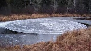 LOS CIRCULOS DE HIELO Extraño fenomeno en los rios [upl. by Owens]