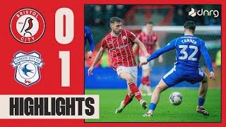 Bristol City 01 Cardiff City  Highlights [upl. by Beedon535]