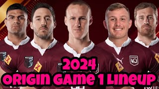 Queensland maroons 2024 game 1 Predicted NRL Lineup [upl. by Allit599]