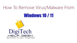 How To Remove Virus From Windows 10  11 Laptop or PC for Free [upl. by Lonergan42]