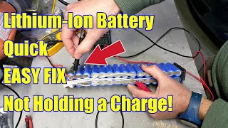 Explained for BEGINNERS Lithiumion Battery not holding charge How to Diagnose and FIX [upl. by Baniaz]