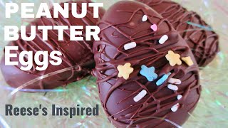 PEANUT BUTTER CHOCOLATE EGGS  Easter Candy  DIY for Beginners [upl. by Theadora]