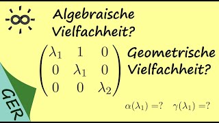 Algebraische und geometrische Vielfachheit [upl. by Cardwell693]