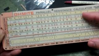 Ohmite Ohms Law Slide Rule Calculator [upl. by Slaby]