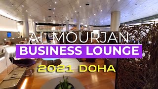 QATAR AIRWAYS AL MOURJAN BUSINESS LOUNGE  One of the most luxury lounge in the world  2021 [upl. by Kenon]