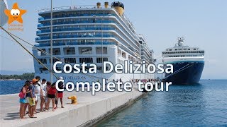 Costa Deliziosa Complete Visit Tour QHD 2017 CruisesandTravelsBlog [upl. by Rebeca]