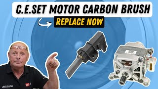 How to replace washing machine motor carbon brushes CESET Hotpoint Indesit Scholtes amp Ariston [upl. by Cloe]