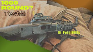 Hi point 995 Why Im doing a 1000 rounds test 9mm 9mm hipoint rifle [upl. by Anielram291]