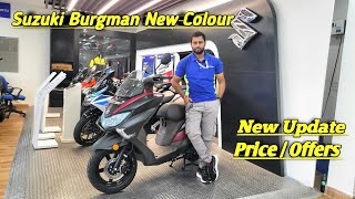 New 2024 Suzuki Burgman Ride connect New Colour On Road price Best Mileage Scooter [upl. by Idnew]