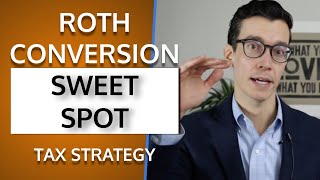 ROTH Conversion Sweet Spot Important Roth IRA Conversion Tax Strategy [upl. by Luane]