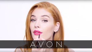 How to Apply Perfectly Matte Lipstick  Avon [upl. by Yrreiht]