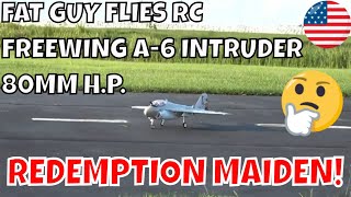 FREEWING A6 INTRUDER 80MM HP REDEMPTION MAIDEN by Fat Guy Flies RC [upl. by Euqinorev]