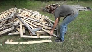 Processing Pallet Wood For My Tiny House Paneling [upl. by Hoxie]