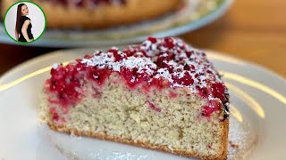 Johannisbeerkuchen  Kuchen mit roten Johannisbeeren  Einfach und schnell [upl. by Dorsey336]