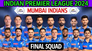 IPL 2024 Mumbai Indians New Squad  Mumbai Team Squad 2024  MI Team Full Squad  MI Team 2024 [upl. by Oswal]