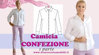 CAMICIA  CONFEZIONE 1 parte [upl. by Guglielmo]