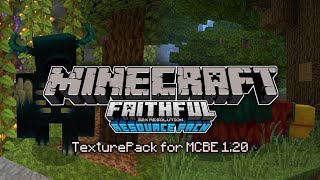 MCPE aesthetic TexturePack 120 Faithful 32X [upl. by Rubin10]